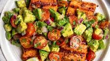 Grilled Salmon with Avocado Salsa